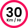 Speed limit 30 symbol