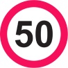 Speed limit 50 symbol