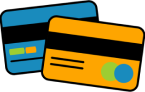 Illustration of credit cards